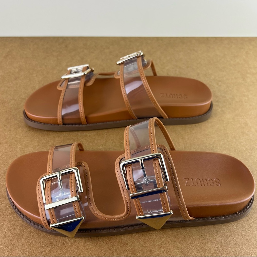 NEW SCHUTZ BROWN SANDALS - Picture 7 of 12